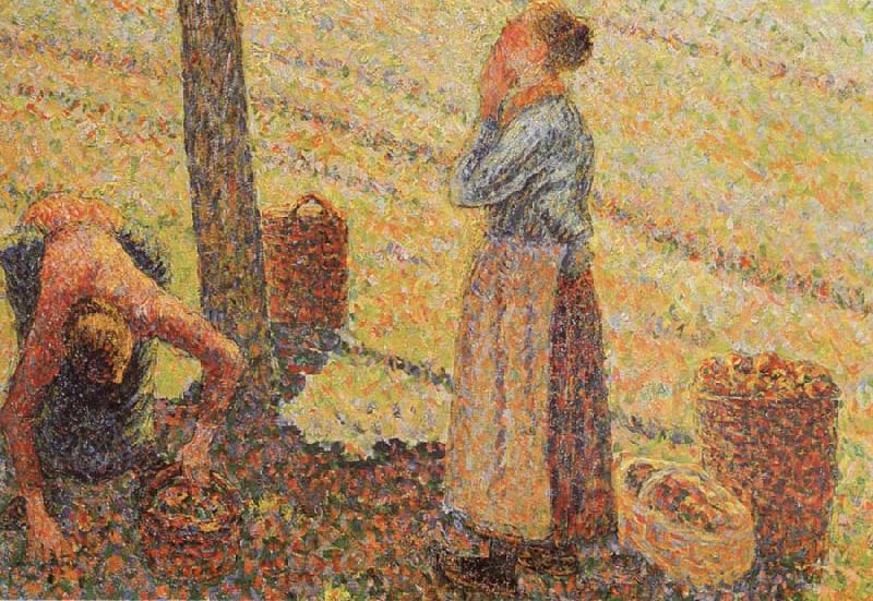 Camille Pissarro Detail of Pick  Apples Sweden oil painting art
